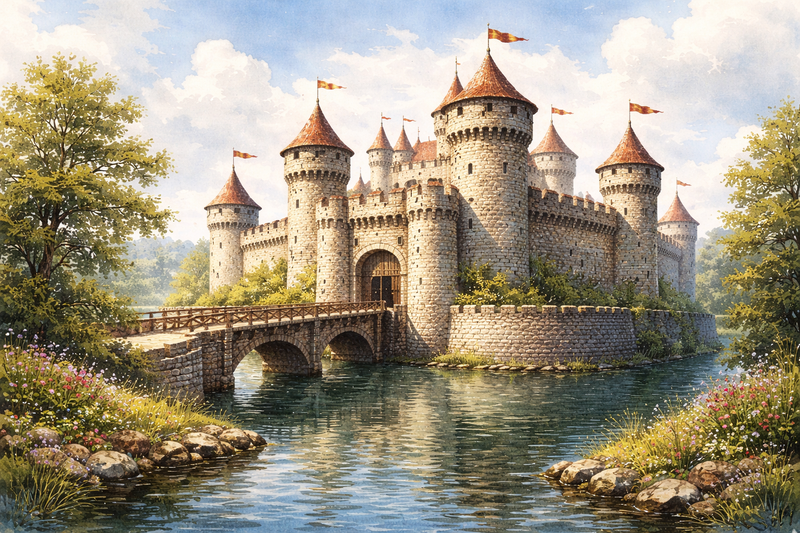 The castle and the moat